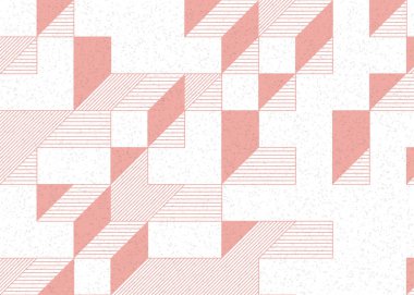 Edward Zajecs 2. Cubo 'nun 1971' deki uygulaması. Esasen 8 taştan oluşan bir Truchet fayans seti ve yerleştirme sanatı illüstrasyonu için kurallar.