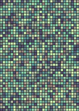 Soyut Geometrik Desen üretken hesaplama sanatı çizimi