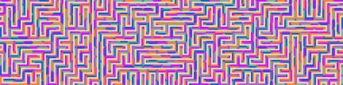 Color Rhombus tile tessellation pattern illustration