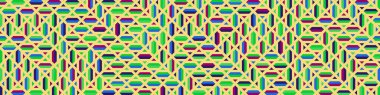 Color Rhombus tile tessellation pattern illustration