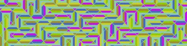 Color Rhombus tile tessellation pattern illustration