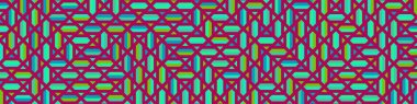 Color Rhombus tile tessellation pattern illustration