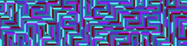 Color Rhombus tile tessellation pattern illustration