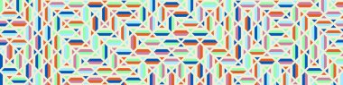 Color Rhombus tile tessellation pattern illustration