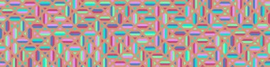 Color Rhombus tile tessellation pattern illustration