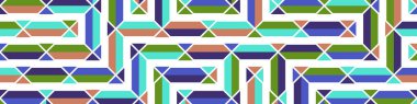 Color Rhombus tile tessellation pattern illustration