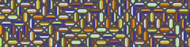 Color Rhombus tile tessellation pattern illustration