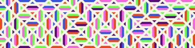 Color Rhombus tile tessellation pattern illustration