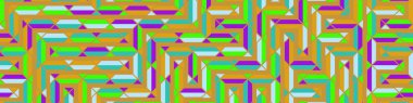 Color Rhombus tile tessellation pattern illustration