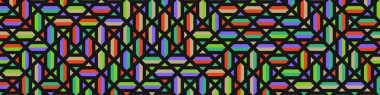 Color Rhombus tile tessellation pattern illustration
