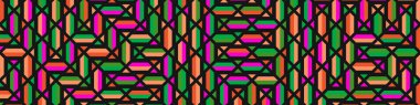Color Rhombus tile tessellation pattern illustration
