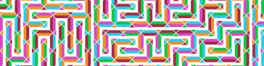 Color Rhombus tile tessellation pattern illustration