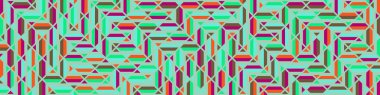 Color Rhombus tile tessellation pattern illustration
