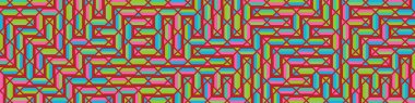Color Rhombus tile tessellation pattern illustration