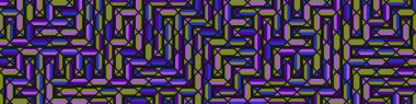 Color Rhombus tile tessellation pattern illustration