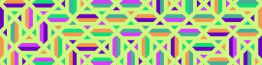 Color Rhombus tile tessellation pattern illustration