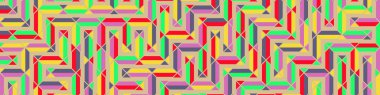 Color Rhombus tile tessellation pattern illustration