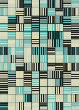 Soyut Geometrik Desen üretken hesaplama sanatı çizimi