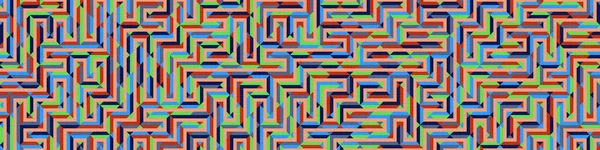 Color Rhombus tile tessellation pattern illustration