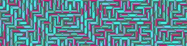 Color Rhombus tile tessellation pattern illustration