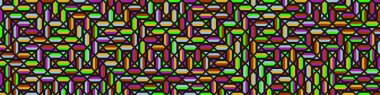 Color Rhombus tile tessellation pattern illustration