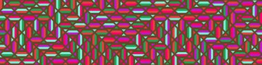 Color Rhombus tile tessellation pattern illustration