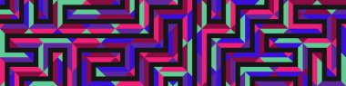 Color Rhombus tile tessellation pattern illustration