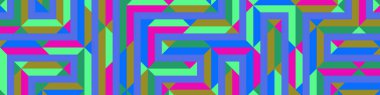 Color Rhombus tile tessellation pattern illustration