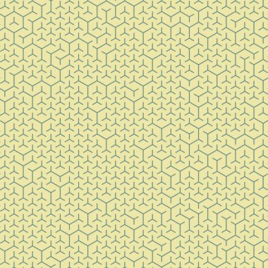  Altıgen Labirent deseni soyut illüstrasyon