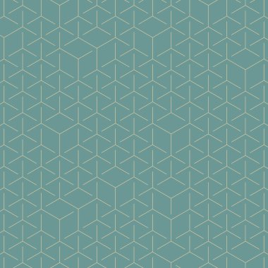  Altıgen Labirent deseni soyut illüstrasyon