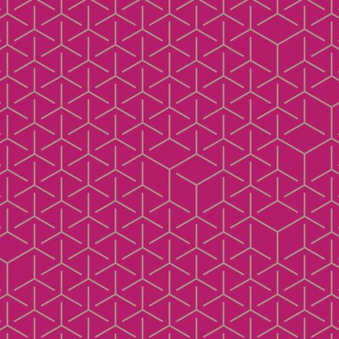  Altıgen Labirent deseni soyut illüstrasyon