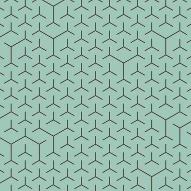  Altıgen Labirent deseni soyut illüstrasyon