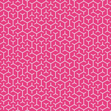  Altıgen Labirent deseni soyut illüstrasyon