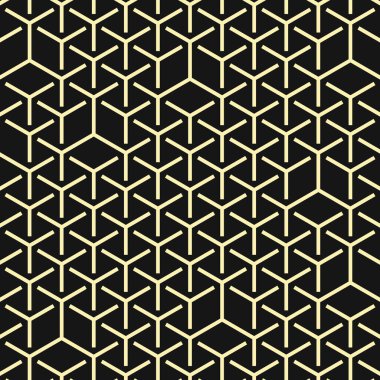  Altıgen Labirent deseni soyut illüstrasyon