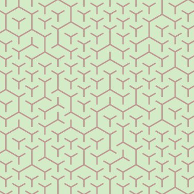  Altıgen Labirent deseni soyut illüstrasyon