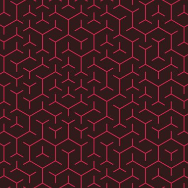  Altıgen Labirent deseni soyut illüstrasyon