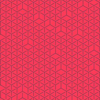  Altıgen Labirent deseni soyut illüstrasyon