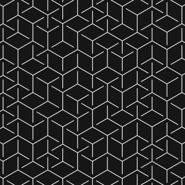  Altıgen Labirent deseni soyut illüstrasyon