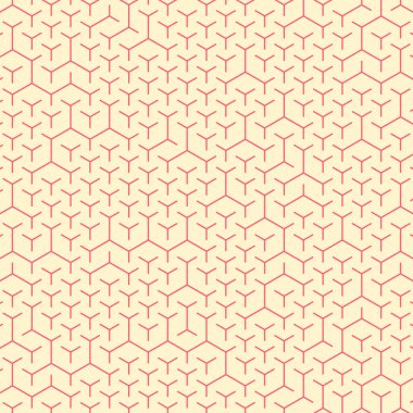  Altıgen Labirent deseni soyut illüstrasyon