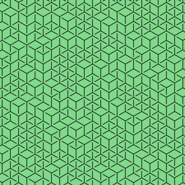  Altıgen Labirent deseni soyut illüstrasyon