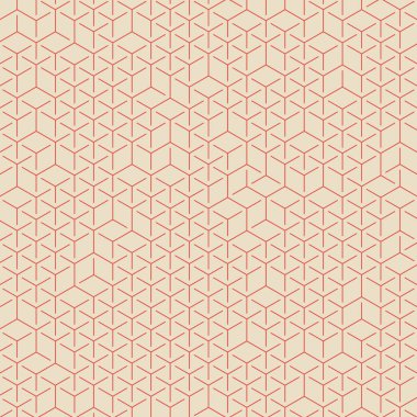  Altıgen Labirent deseni soyut illüstrasyon