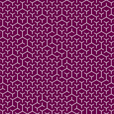  Altıgen Labirent deseni soyut illüstrasyon