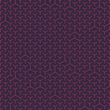  Altıgen Labirent deseni soyut illüstrasyon