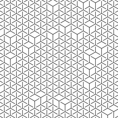  Altıgen Labirent deseni soyut illüstrasyon