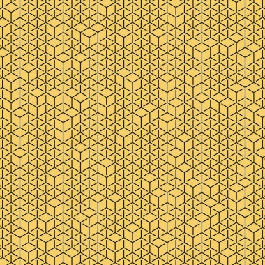  Altıgen Labirent deseni soyut illüstrasyon