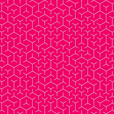  Altıgen Labirent deseni soyut illüstrasyon