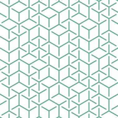  Altıgen Labirent deseni soyut illüstrasyon