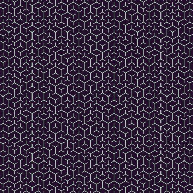  Altıgen Labirent deseni soyut illüstrasyon