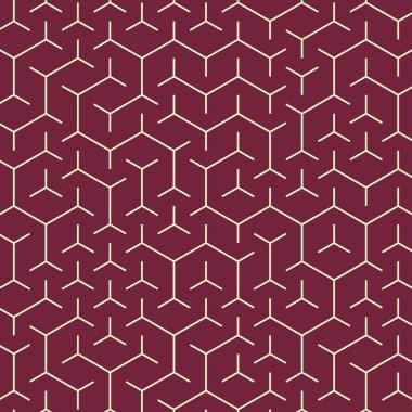  Altıgen Labirent deseni soyut illüstrasyon