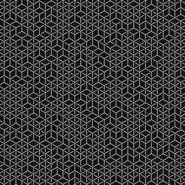  Altıgen Labirent deseni soyut illüstrasyon